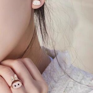 "Monster Energy" Labubu Classic Adjustable Ring